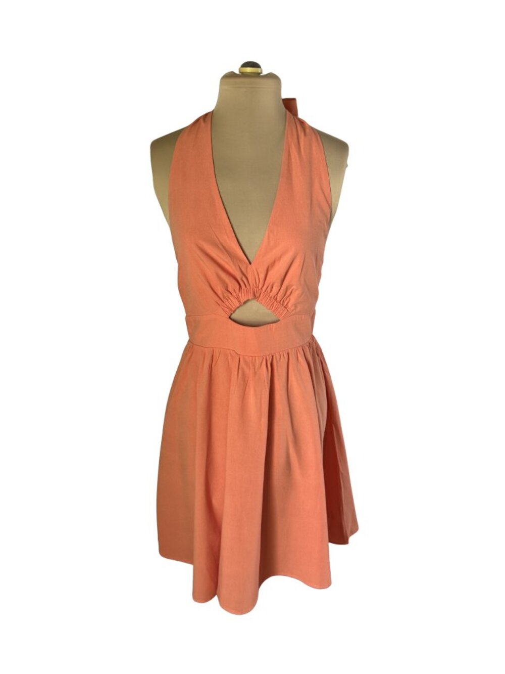 Inorin Women's Summer Sleevless Halter Backless Dress - Size M